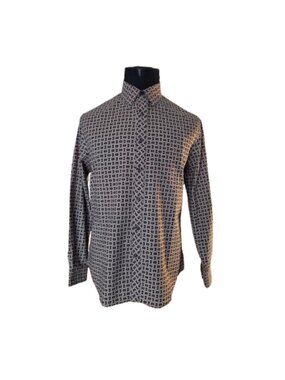 PERRY ELLIS MEN'S LONG SLEEVE CASUAL DRESS SHIRT - SIZE LARGE